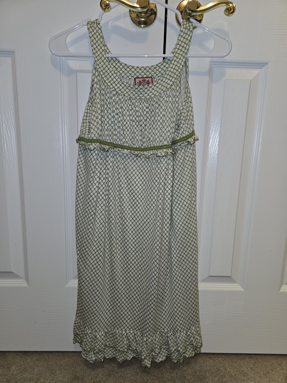 Juicy Couture Green Patterned Girls Sundress